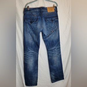 True religion paint splatter jeans